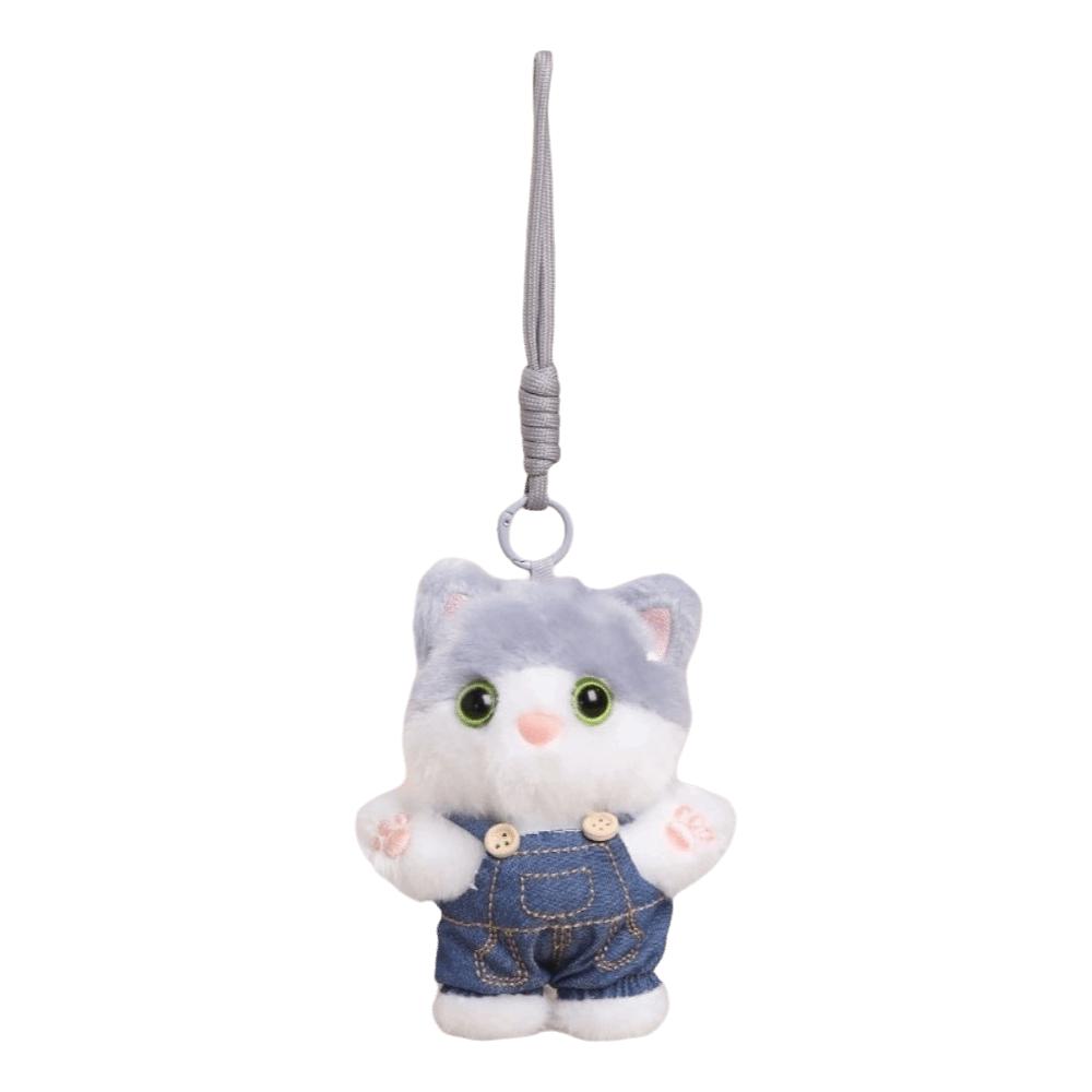 Decoration Cat Plush Pendant Kawaii Bag Hanging Charm Keyring Kitten Keychain Room Decor