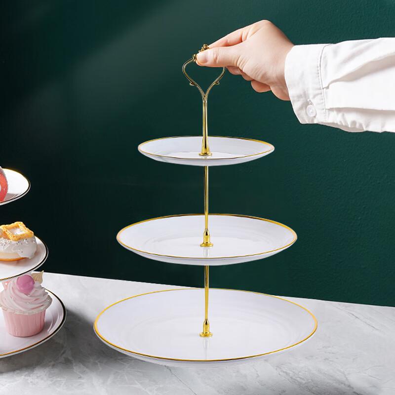 YIJUKECrown 3-Tier Dessert & Snack Plate