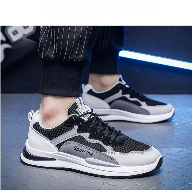 Fashion Men's Casual Sports Shoes 2024 Summer Comfortable Breathable Running Men Shoes Platform Lace Up Walking Sneakers Tenis Masculino