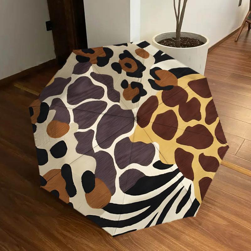 

1pc Leopard Print Automatic Open/Close Umbrella, Formal Events - Ideal Gift for Family or Friends, Outdoor Accessory yy251211123