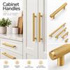Brushed Gold Cabinet Handles Surface Mounted Cupboard Handles New Drawer Pulls  Drawer Hardware