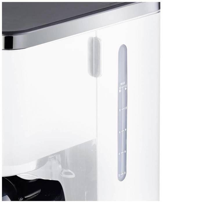 Graef fk 401 cafetière blanc nombre de tasse=10 verseuse en verre, fonction de conservation de la chaleur