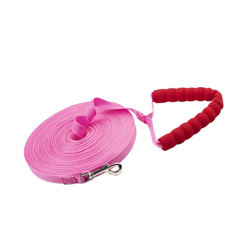 Classic 10/15/20/30m Heavy Duty Dog Leash, Extra Long Pet Leash with Comfortable Sponge Handle and Swivel Hook for Large, Medium Dogs
