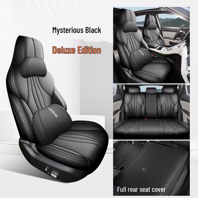 BYD Qin PLUS Universal Full Leather Car Seat Cushion, Four Seasons, Full Surround, Five-Seater