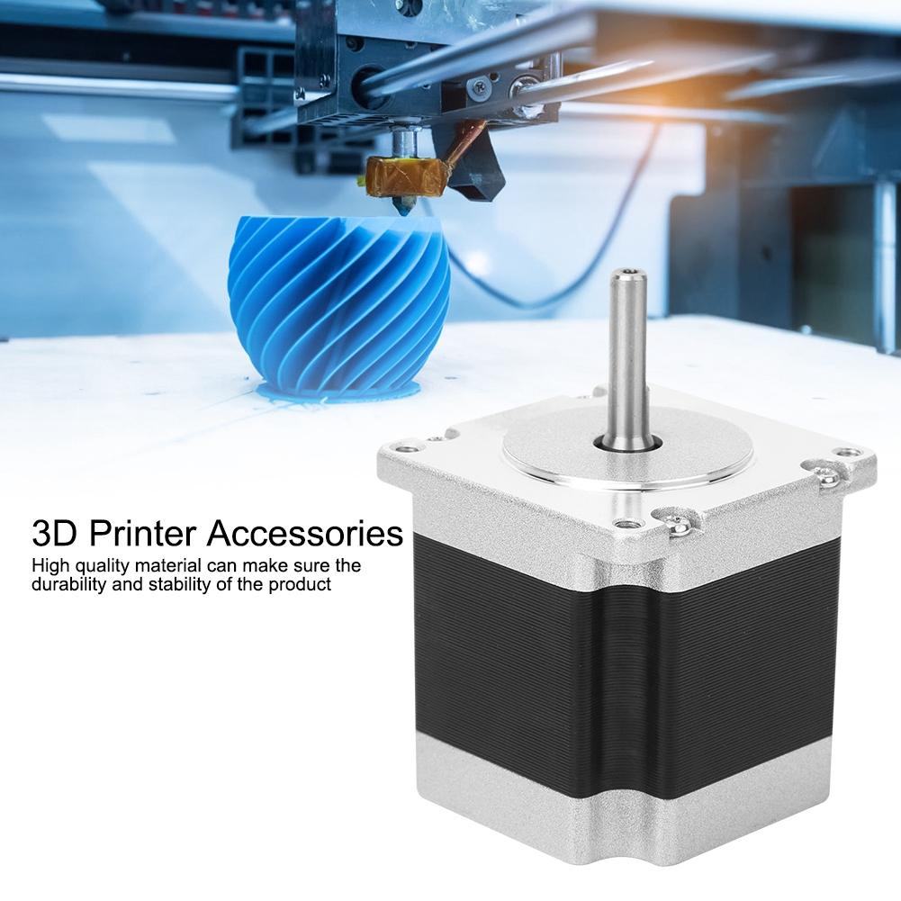 NEMA 23 Stepper Motor 3D Printer Accessories with 4 Pin Cable 23HS5628 6.35mm 8mmShaft Diameter 6.35mm