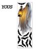 Festive Party Decorations for Classroom Halloween Ghost Window Stickers, Removable PVC Wall Decals, Peel And Reusable Art Smooth Surfaces Stick