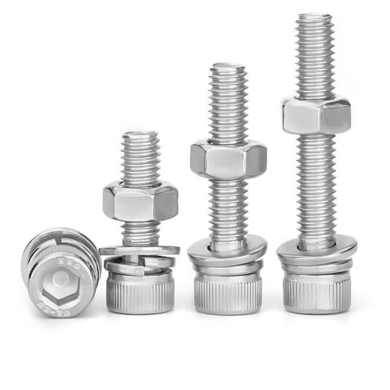 304 Stainless Steel Hex Socket Head Cap Screw and Nut Set