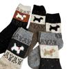 Winter Is Coming~ Wool Thermal Socks Children'S Medium Tube Socks Thickened Plush Cute Puppy Stockings