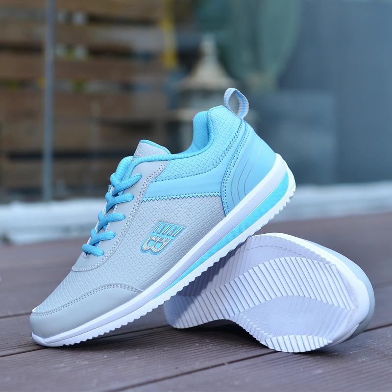 Fashion Soft Sole Black Sports Shoes For Women's Autumn And Winter Leather Breathable Casual Shoes For Students Travel Jogging Shoes