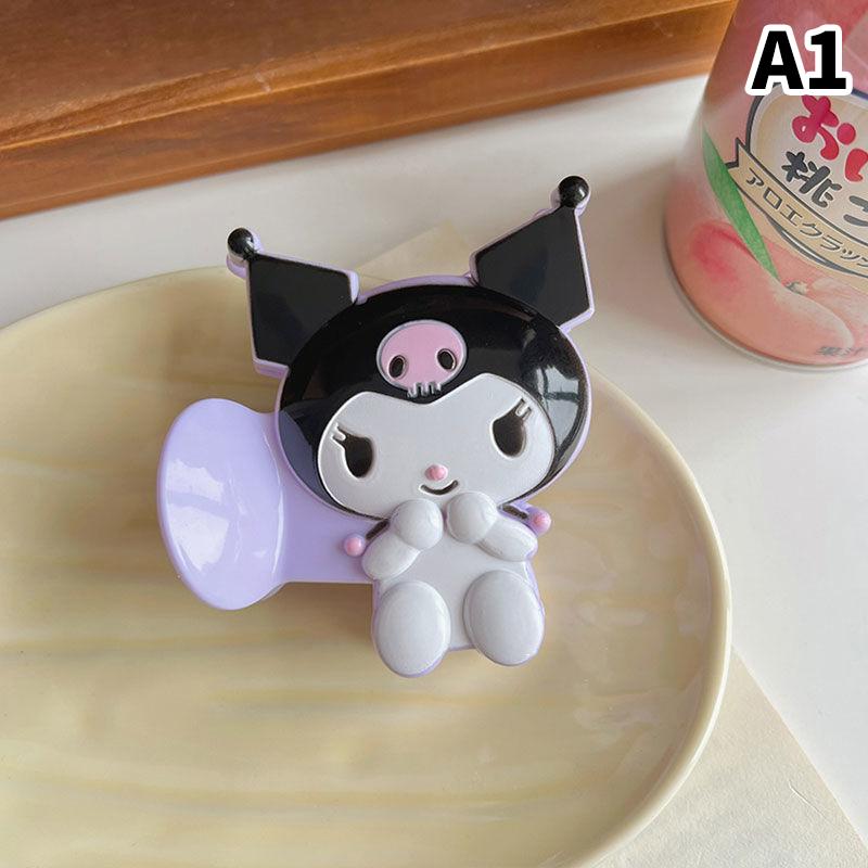 

Kawaii Sanrio Kuromi My Melody Cinnamoroll Dog Hairpin Back Of Head Shark Clip Cartoon Cute Hair Accessories For Girls Headwear