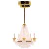 1:12 Dollhouses Living Room Ceiling Chandelier Kid LED Ceiling Lamp Toy Furniture Ceiling Light Dollhouses Accessories