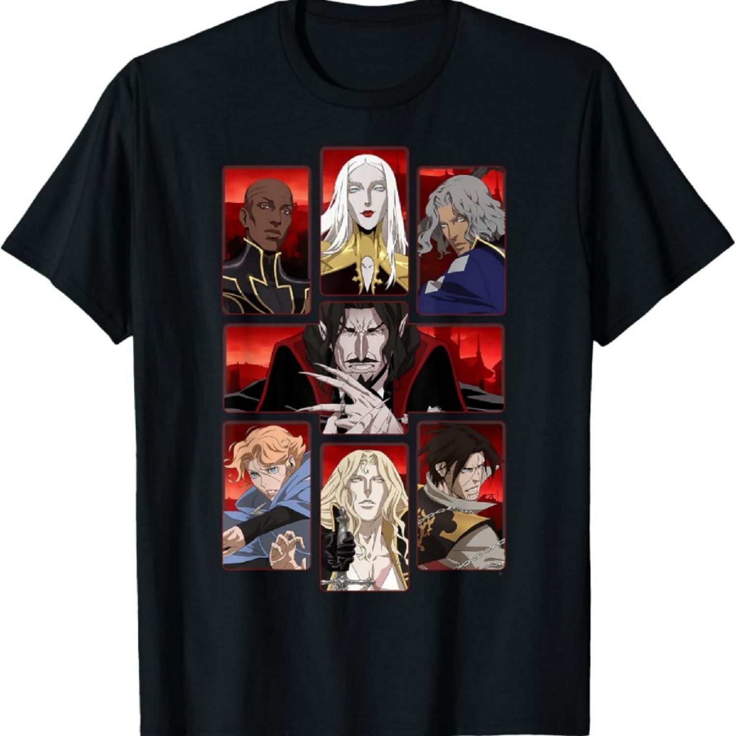 Футболка с панелями группового снимка Castlevania XXXXXL чёрный