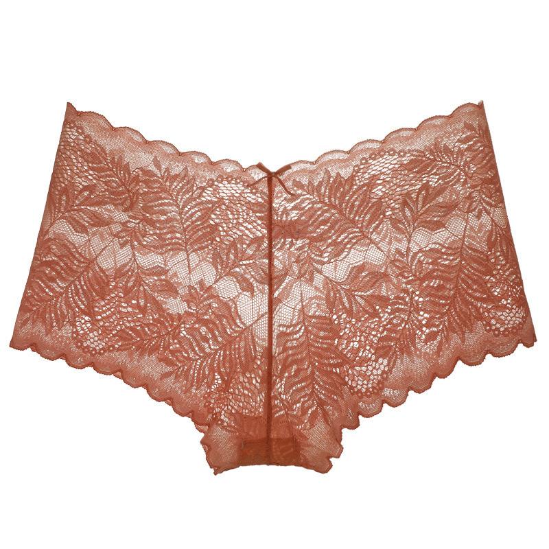 1Pc Lace Underwear Sexy Women Panties Low Waist Hollow Out Ladies Briefs Transparent Female Underpants Womens Lingerie S-XL