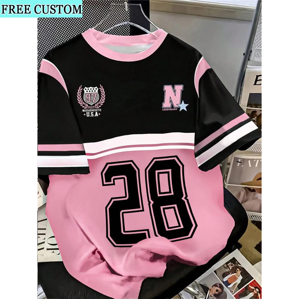 

Женская футболка с принтом и круглым вырезом - Повседневная футболка с круглым вырезом - Универсальная повседневная футболка, подходящая для всех сезонов. XXS