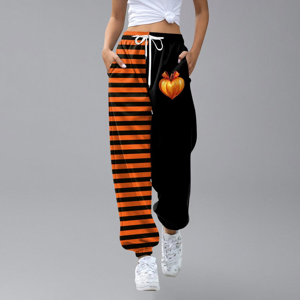 Kids Sport Halloween Day Printed Gradient Drawstring Pocket Casual Sweatpants Pants