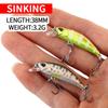 38Mm 3.2G Mini Sinking Minnow Fishing Lures Jerkbaits Peche Artificial Bait Wobbler Lure For Trout Bass Carp Fishing