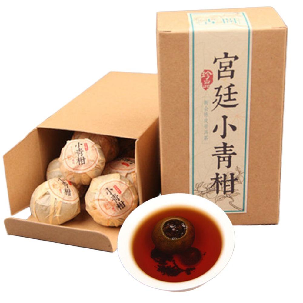 100g Yunnan Puerh Tea Xinhui Citrus Small Green Mandarin Cooked Box