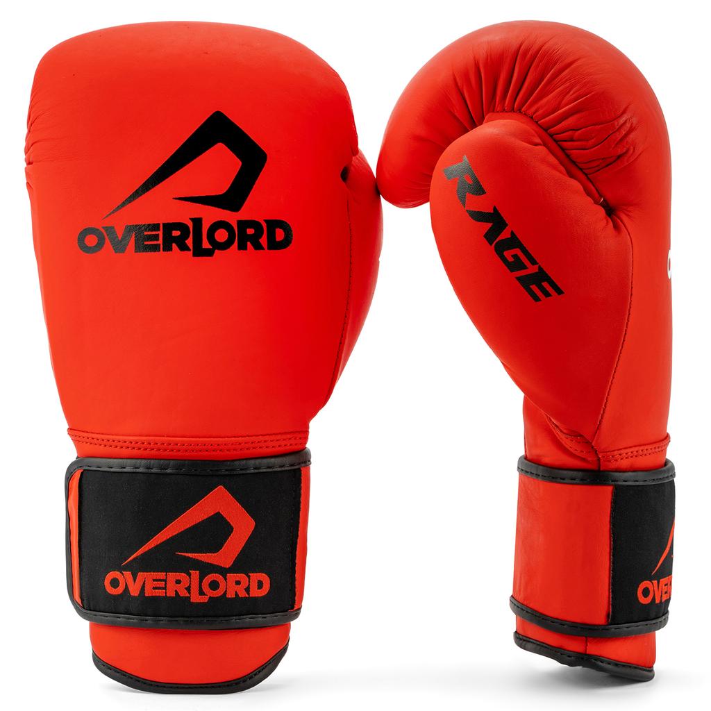 Overlord rękawice bokserskie rage czerwone 10 oz.