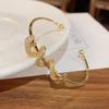 Versatile Zirconia Serpent Open Bracelet - Stylish & Elegant Hand Jewelry for Daily Wear