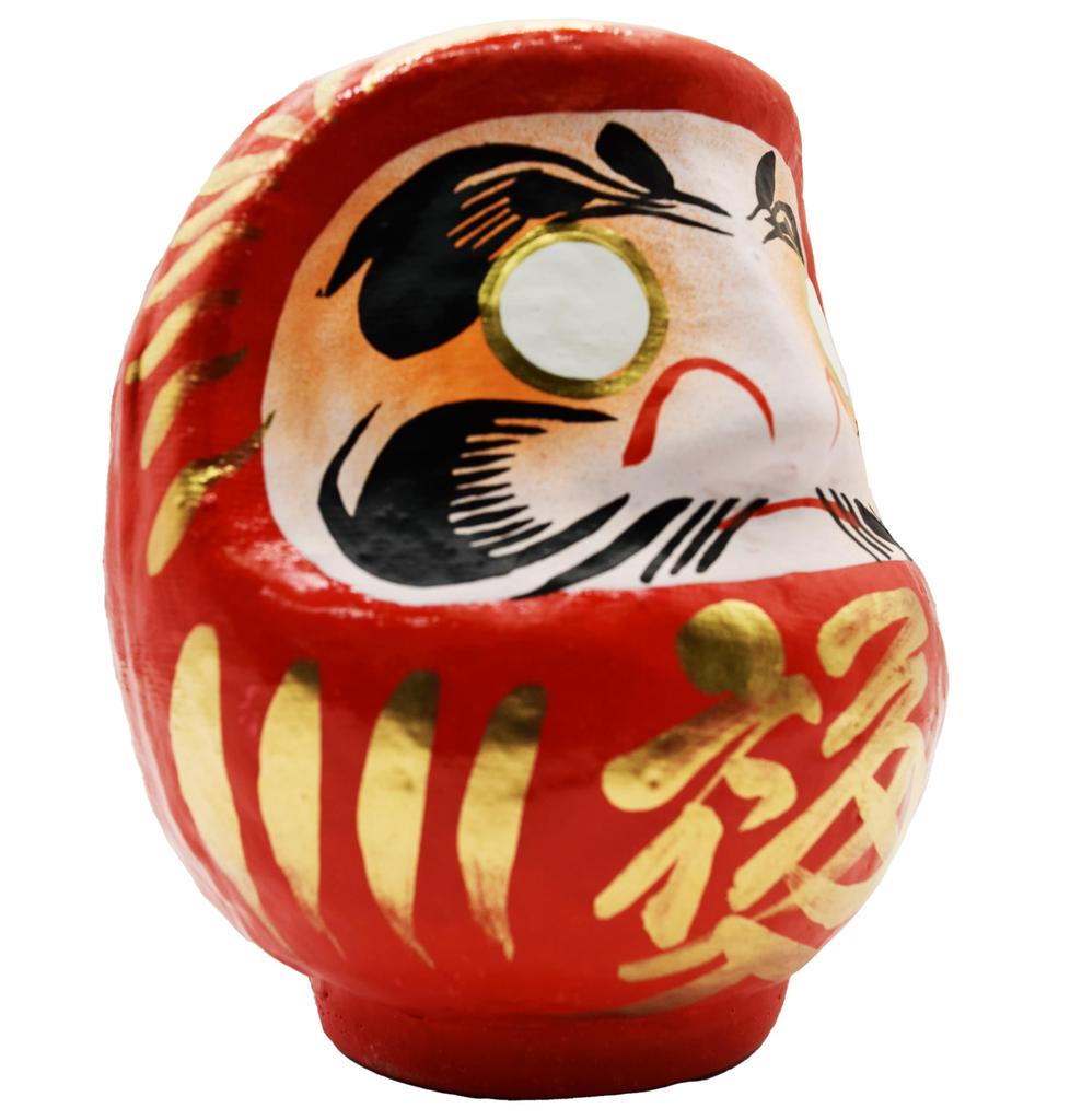 Takasaki Daruma 2 Good Family Daruma Cute Daruma Like a Picture Mini Popular Japanese Available Online No. Red, Fortune, Safety, Figurine, Book, Size,