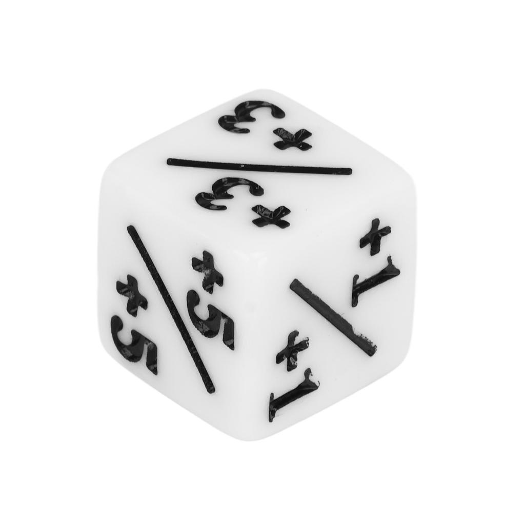 20pcs Dice Set Puzzle Fun 6 Sided Number Acrylic Dice for Gaming Preschool Education