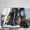 Warm Soft Flannel Throw Blanket for Sofa Bed Outdoor Use Decorative Design Featuring Leon S Kennedy Resident Evil