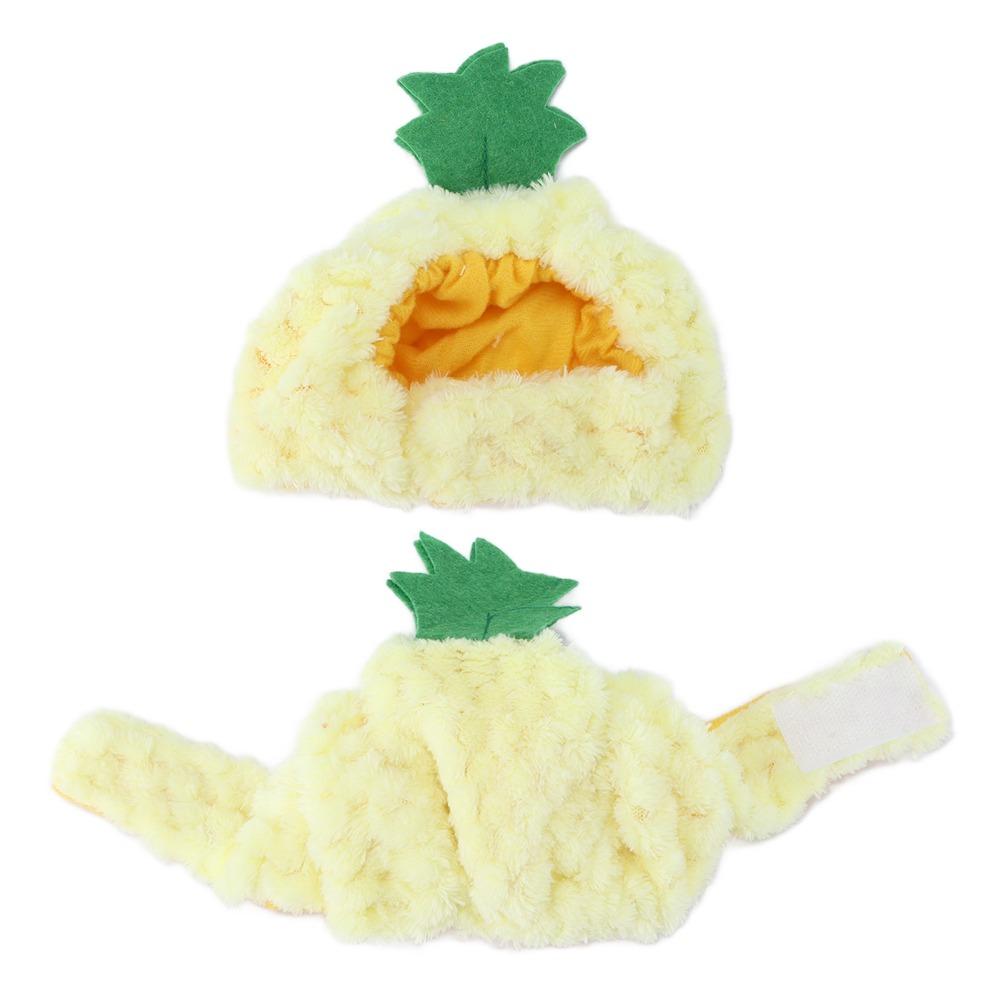 Adjustable Pet Pineapple Hat Soft and Comfortable Shaped Hat for Cat Kitten Puppy Pet