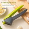 New Manual Stainless Steel Garlic Press Labor with Plastic Handle Saving Design Durable Garlic Puree Garlic Press Kitchen Gadget