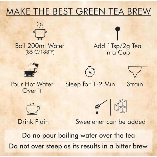 Octavius | Jasmine Green Tea - 100 Gm (50 Cups) | 100% Natural Ingredients | Loose Leaf | Jasmine Flower | Antioxident-Rich | 100 Gm Box