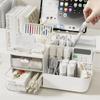 Multifunktionale Schreibtisch-Aufbewahrungsbox Stiftehalter Kosmetik-Organizer Bürobedarf