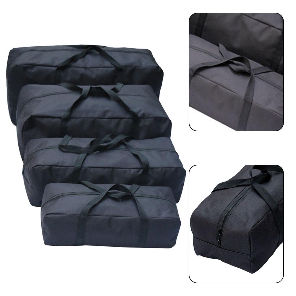 600D Oxford Cloth Storage Bag Black Carry Bag Extended Handle Outdoor