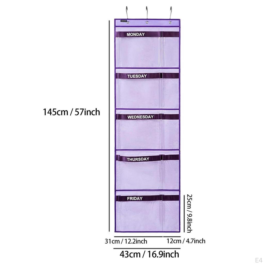 Wall Mounted Storage Bag Holder Door Hanging Pouch Organizer Rack for Wardrobe Home Decoration