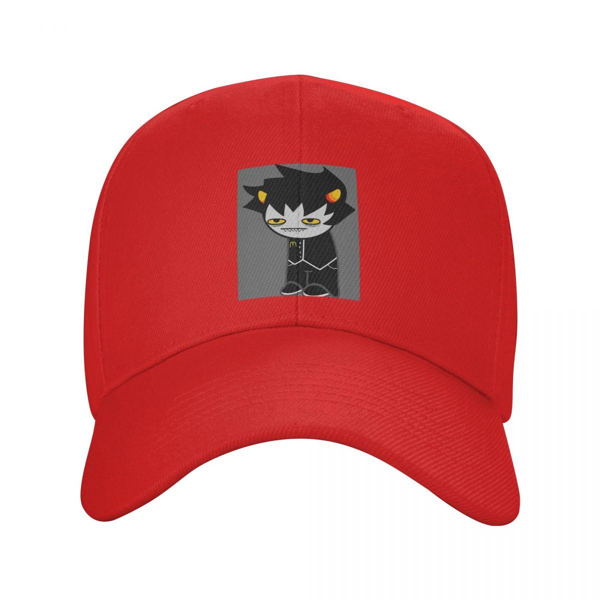 

Homestucks Manga Karkat Vantas Print Baseball Caps Snapback Men Women Hats Adjustable Cap Sports Baseball Hat Casquette One Size