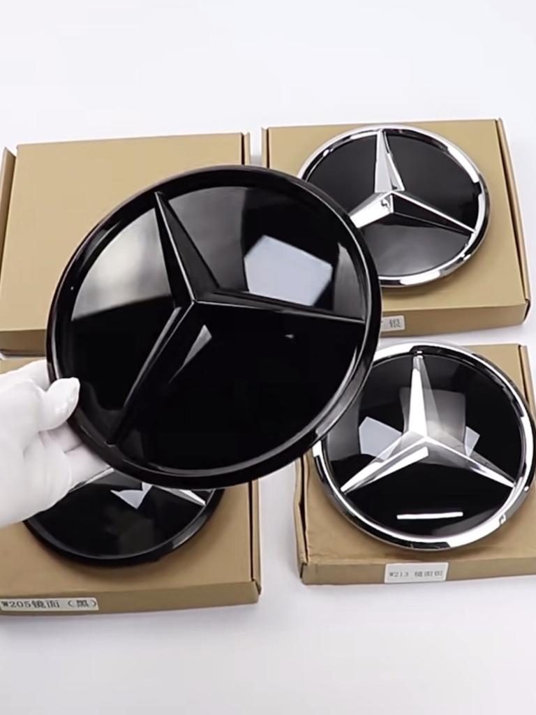 Grill Badge Grid style Front Emblem for Mercedes benz W205 W212 W213 W204 ML W166 CLA C117 A W176 W177 C W204 E GLK X204 GLA GLC