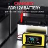 12V 6A Car Battery Charger 110-240V Power Puls Repair Charger Wet Dry Lead Acid Battery LED Display Moto Truck Battery Charger