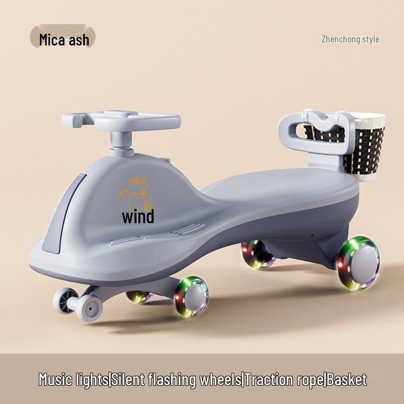Children's Anti-Rollover Twist Car Scooter, Ages 1-18