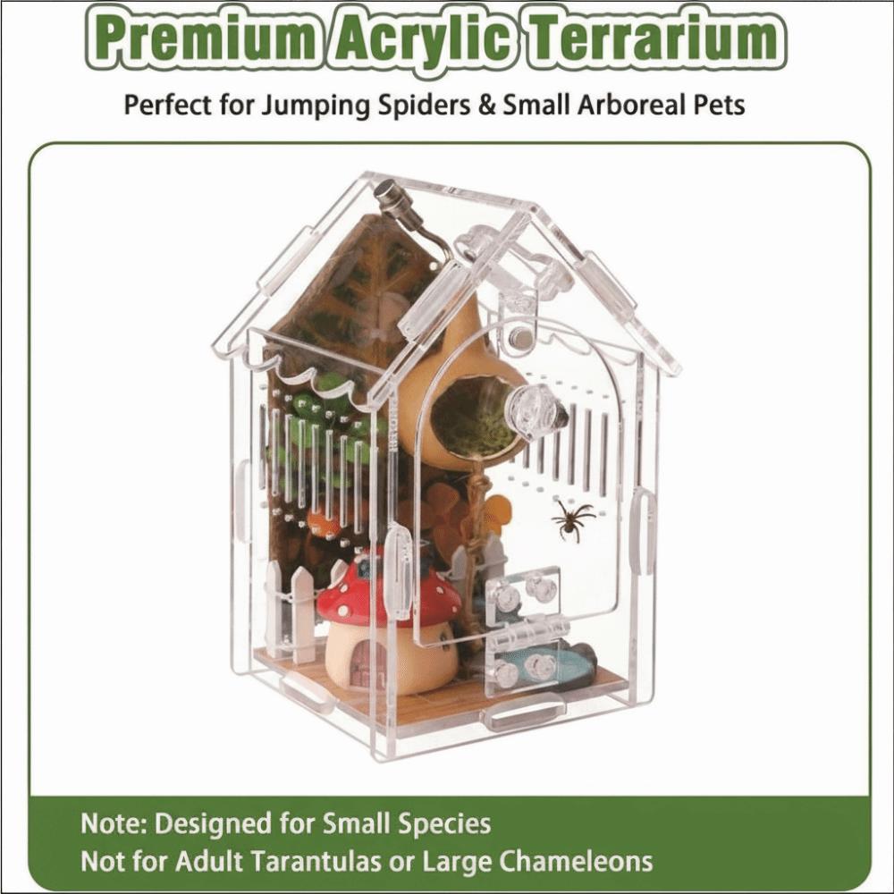 Abnehmbares Vogelspinnen-Terrarium Frontöffnung Insekten-Lebensraum Reptilien-Terrarium Mikro-Reptil
