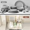 Dish Drying Rack - Compact Dish Drainer for Kitchen Counter with Dishwashing Holder, Drying Organization Storage Sink Rack