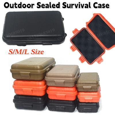 Wasserdichte Outdoor Survival Versiegelte Box Staubdicht Stoßfest Kunststoff EDC Werkzeuge Aufbewahrungsbehälter Koffer Halter Angelzubehör Werkzeuge