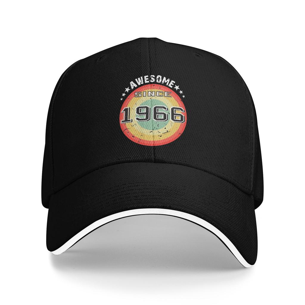 Geboren 1966 Vintage 60 Jahre alt lustig 60. Geburtstag Merch Herren Damen Baseballkappen Truckerhut Mode Formelle Kopfbedeckung