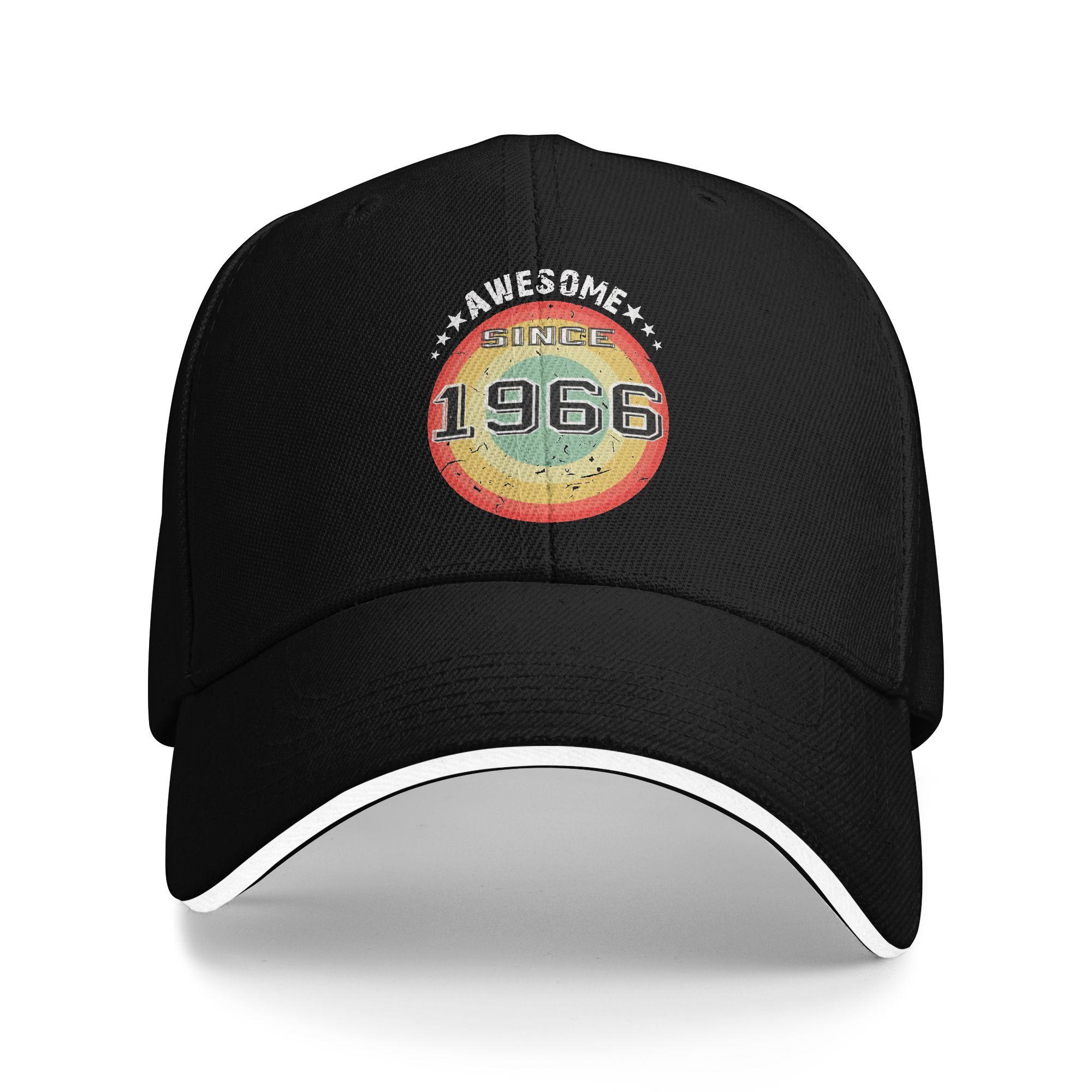 Lässige 60. Geburtstagsjahr Geburtstag Geboren im Jahr 1966 Hergestellt im Jahr 1966 Baseballkappen Unisex-Stil Trucker-Hut Formale Verstellbare Sonnenkappen One Size
