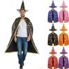 Adult Decoration Supplies Performance Costume Cloak Hat Witch Costume Robe