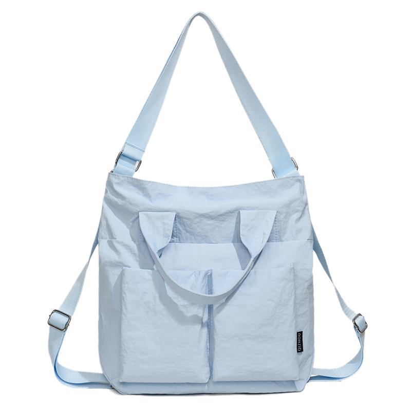 Borsa a Mano da Donna Borsa Tote in Nylon Grande Capacità Borsa a Spalla da Pendolare