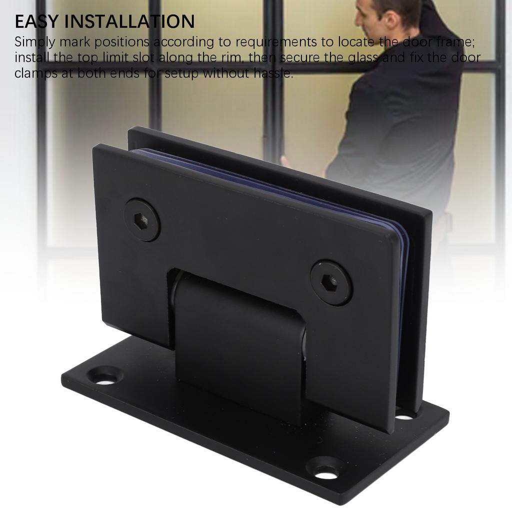 90 Grad Duschtürscharnier Edelstahl Schwerlast Rahmenloses Glastürscharnier für 8 12 mm dickes Glas