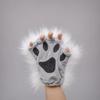 Half Finger Halloween Gloves Wolf Claw Cat Paw Mittens Raptor Claw Bear Paw Gloves  Male/female