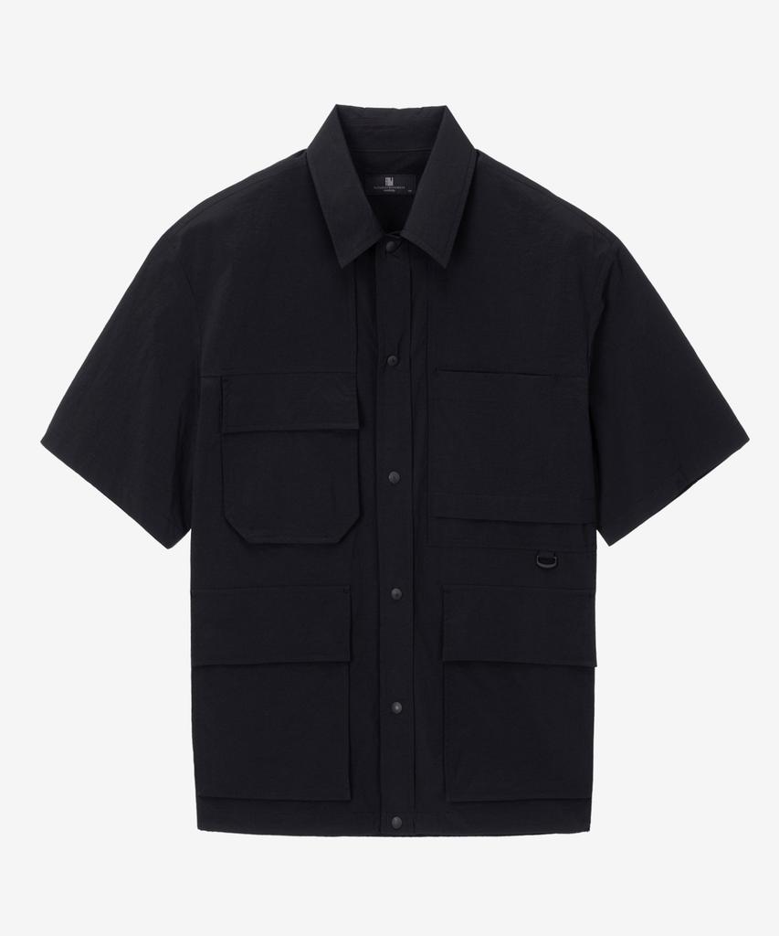 MINDBRIDGE Out-Pocket Short-Sleeve Shacket - 2Color Myws3141