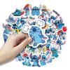 35 Cartoon Stitch Creative Waterproof Stickers for Children's Journals and Stationery Decoration