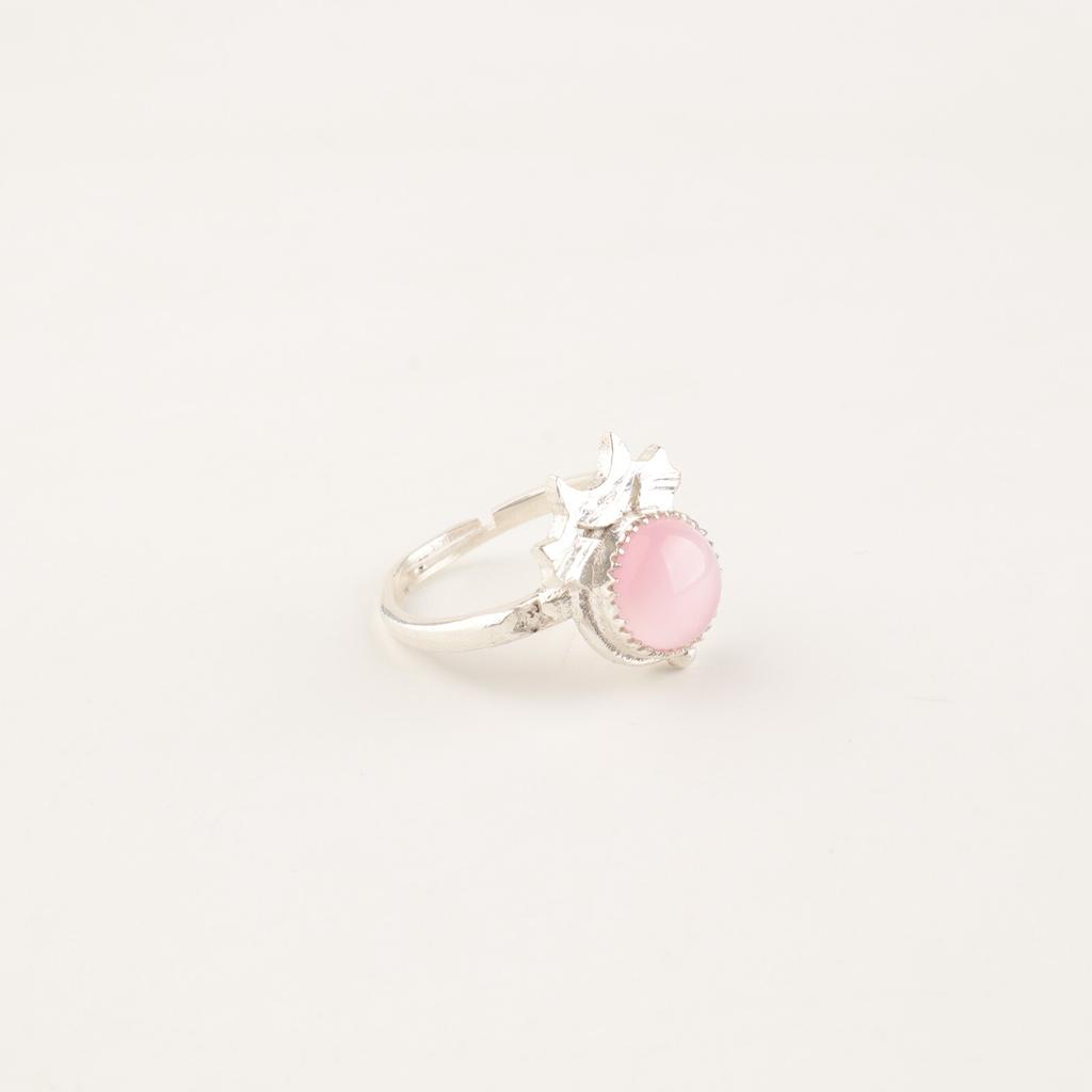 Natural Pink Cat's Eye Gemstone 925 Sterling Silver Jewelry Handmade Women Ring RR-67-39