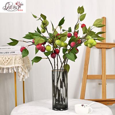 Meizanchen Plum Branches Simulated Lime Fruit Branches Decorative Plants Floral Arrangement Fake Flower Ornament Shooting Props