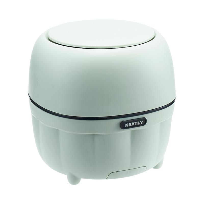 

Desktop Trash Can, Home High-end Mini Storage Bucket, Press-type Wastebasket, Office Desk, Double Inner Bucket 15*15*15 зелёный